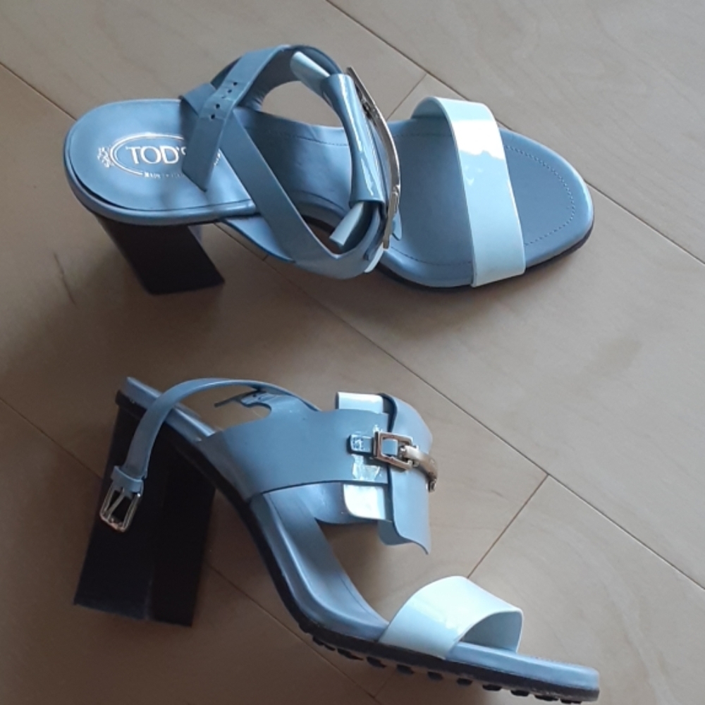 TOD'S chunky heel sandals - Picture 4 of 8